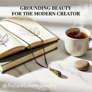 Earth Mother Sage Agate Pendant • Woodland Herbal Green Caged Teardrop Necklace